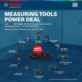 Bosch 12V Measuring Tools Power Deal 2026 - FREE Starter Kit Promo