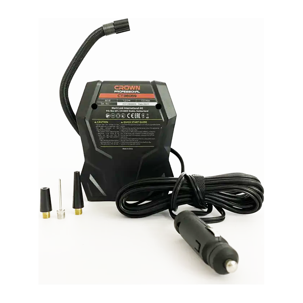 Crown CT36059 Air Compressor 12V 120Psi | Crown by KHM Megatools Corp.