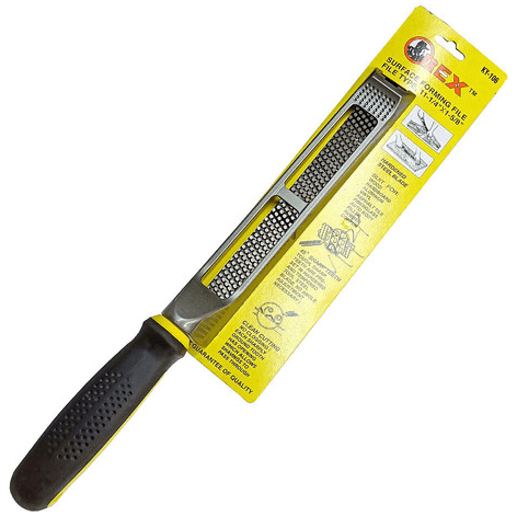 Orex KY-106 Flexible Surform File with Holder / Surface Forming File 16" - KHM Megatools Corp. Orex KY-106 Flexible Surform File with Holder / Surface Forming File 16" - KHM Megatools Corp.