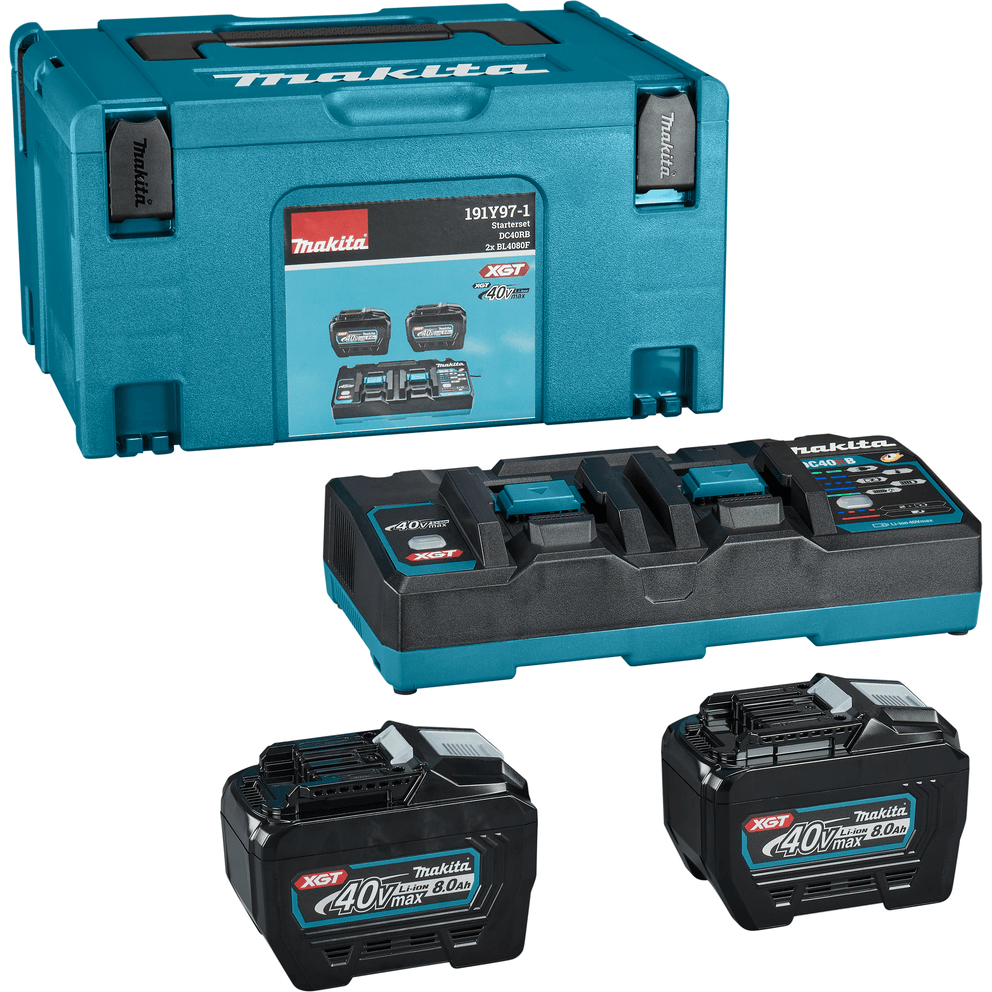 Makita 191Y97-1 Power Source Kit / Battery & Charger Set XGT (8.0Ah) - KHM Megatools Corp. Makita 191Y97-1 Power Source Kit / Battery & Charger Set XGT (8.0Ah) - KHM Megatools Corp.