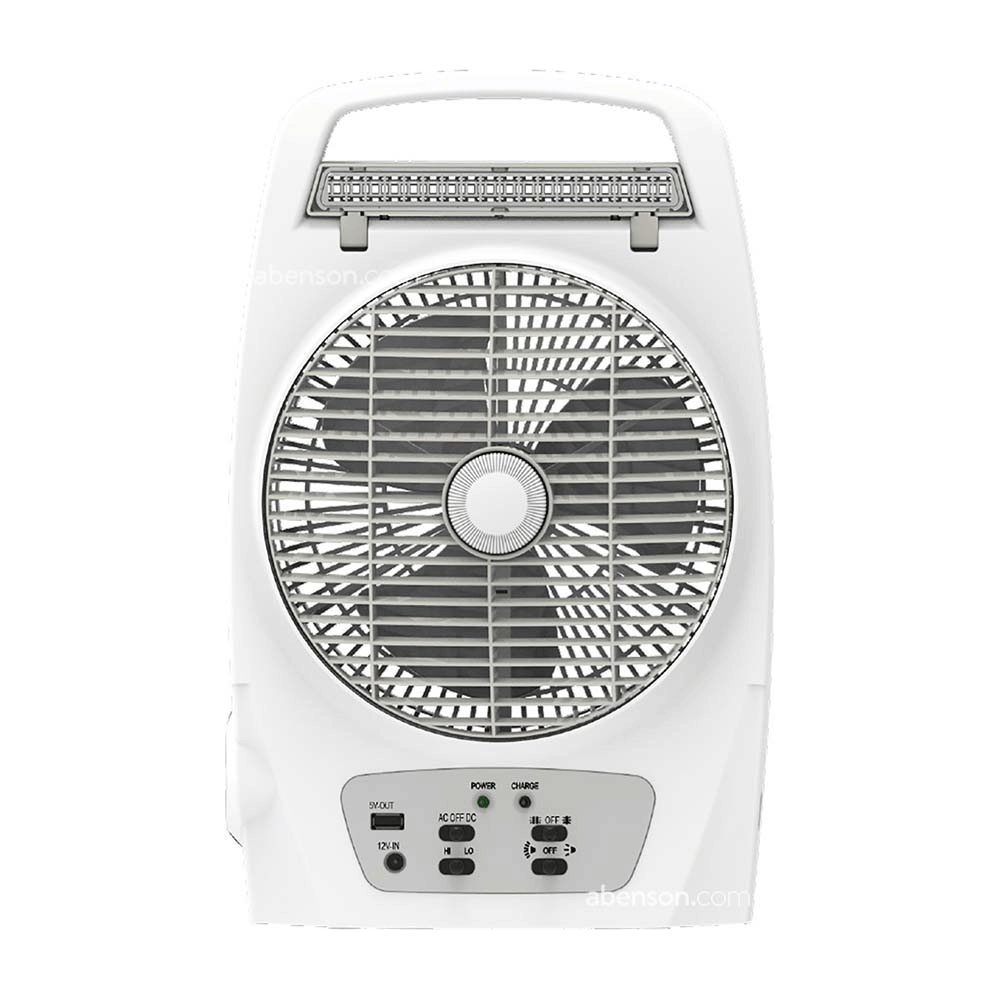 Firefly FEL625  8” Oscillating 2-Speed Fan with 18 LED Desk Lamp Torch Light & USB Mobile Phone Charger | Firefly by KHM Megatools Corp.