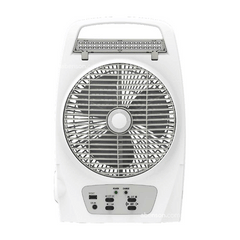 Firefly FEL625  8” Oscillating 2-Speed Fan with 18 LED Desk Lamp Torch Light & USB Mobile Phone Charger | Firefly by KHM Megatools Corp.