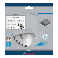 Bosch Standard Circular Saw Blade 136 x 20 x 1.6 mm x 30T (2608837746) | Bosch by KHM Megatools Corp.