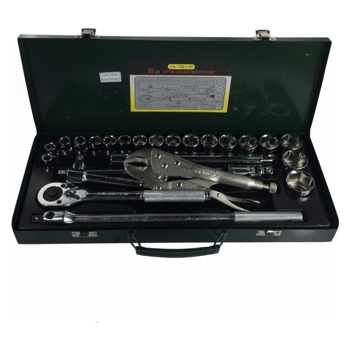 S-Ks A-25 1/2" Drive Socket Wrench Set 10-32mm 6pts - KHM Megatools Corp.