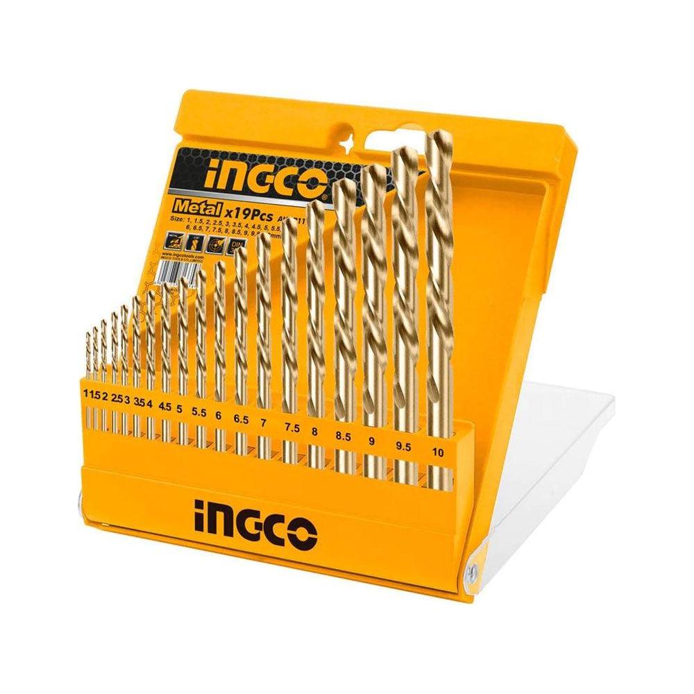 Ingco AKDB1195 Cobalt HSS Drill Bits 19Pcs Set - KHM Megatools Corp.