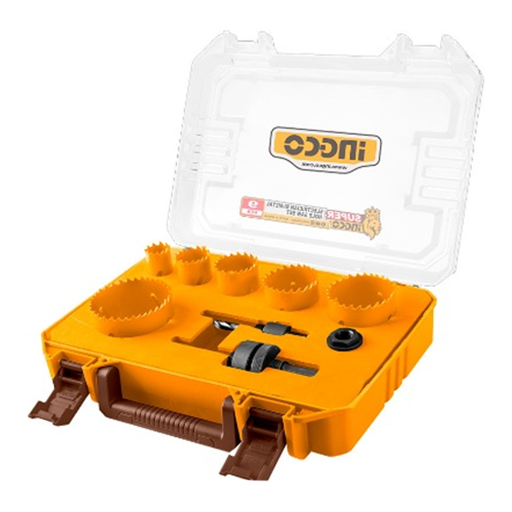 Ingco AKH0021 Plumber & Electrician Bi-Metal Hole Saw Set 18Pcs | Ingco by KHM Megatools Corp. Ingco AKH0021 Plumber & Electrician Bi-Metal Hole Saw Set 18Pcs | Ingco by KHM Megatools Corp.
