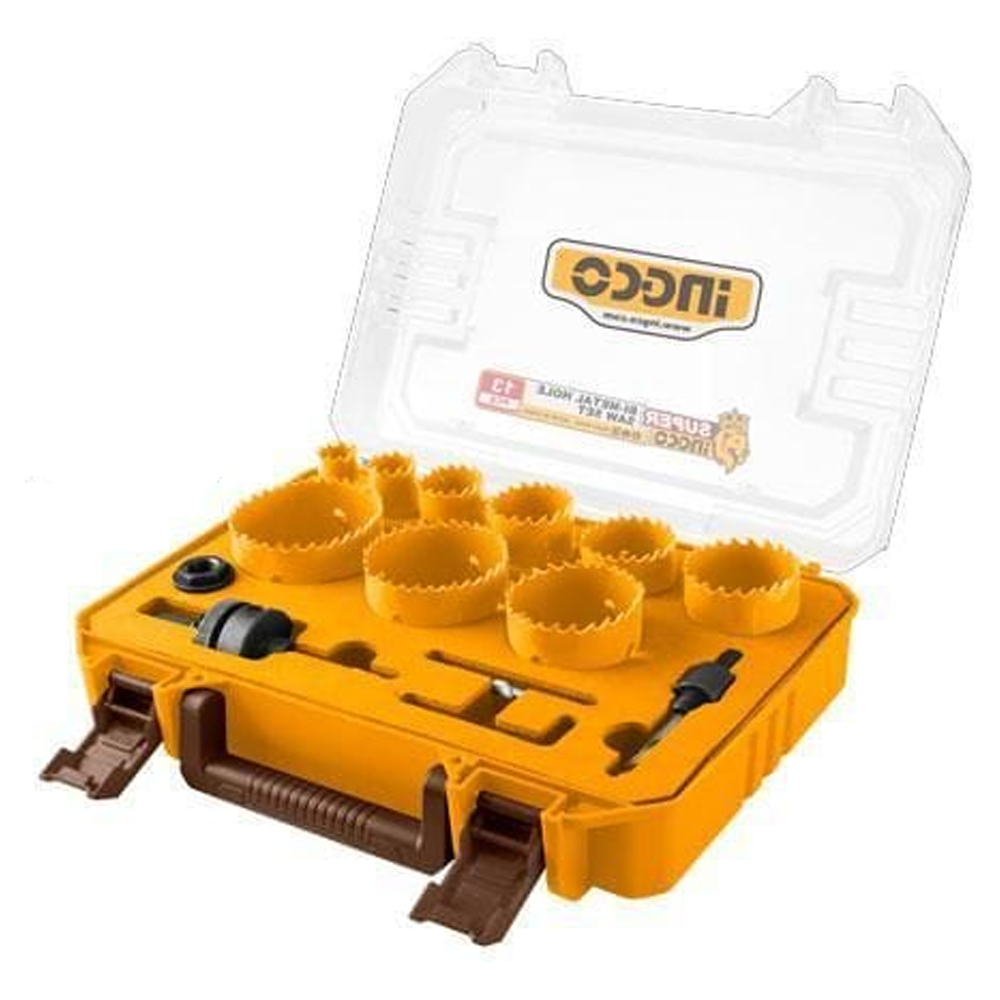 Ingco AKH0132 Bi-Metal Hole Saw Set 13Pcs | Ingco by KHM Megatools Corp. Ingco AKH0132 Bi-Metal Hole Saw Set 13Pcs | Ingco by KHM Megatools Corp.