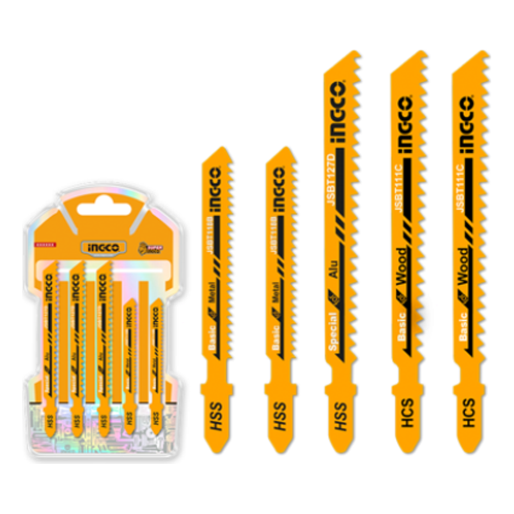 Ingco AKJ0051 Jigsaw Blade Set 5Pcs | Ingco by KHM Megatools Corp. Ingco AKJ0051 Jigsaw Blade Set 5Pcs | Ingco by KHM Megatools Corp.
