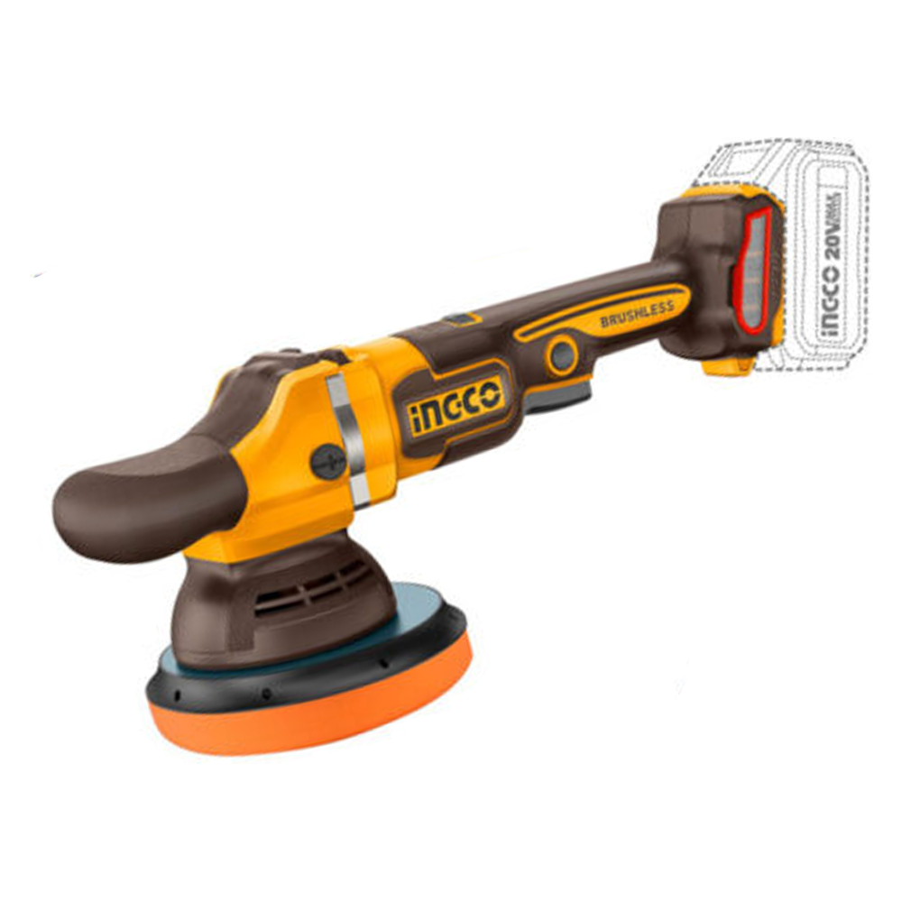 Ingco APLI20151 Cordless Li-Ion BL Angle Polisher 20V 4.0AH | Ingco by KHM Megatools Corp. Ingco APLI20151 Cordless Li-Ion BL Angle Polisher 20V 4.0AH | Ingco by KHM Megatools Corp.