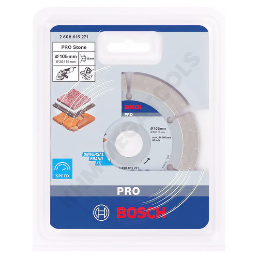 Bosch Diamond Cutter Stone 4" Segmented (2 608 615 271) P853 | Bosch by KHM Megatools Corp.