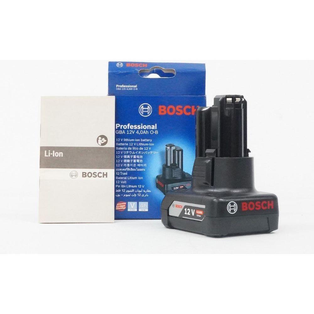 Bosch GBA 12V / 4.0Ah Lithium Ion Battery | Bosch by KHM Megatools Corp. Bosch GBA 12V / 4.0Ah Lithium Ion Battery | Bosch by KHM Megatools Corp.
