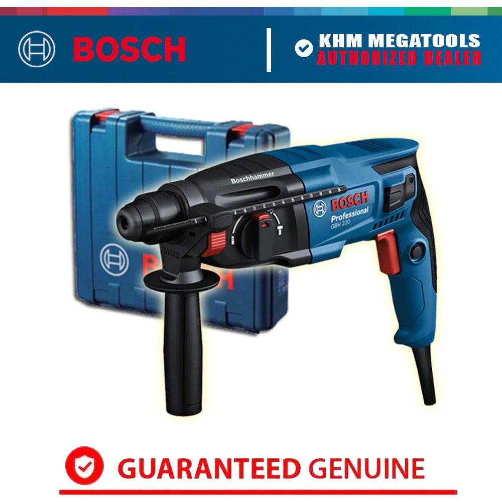 Bosch GBH 220 3-Modes SDS-plus Rotary Hammer 720W [Contractor's Choice] | Bosch by KHM Megatools Corp.