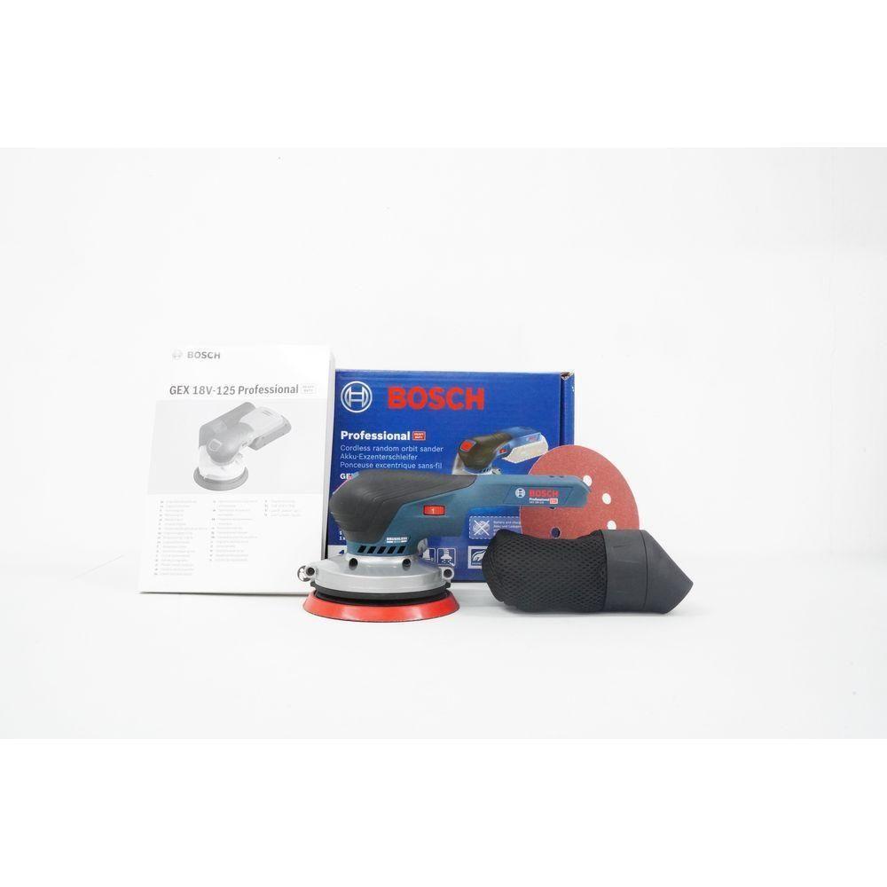 Bosch GEX 18V-125 Cordless Random Orbit Sander 18V (Bare) | Bosch by KHM Megatools Corp. Bosch GEX 18V-125 Cordless Random Orbit Sander 18V (Bare) | Bosch by KHM Megatools Corp.