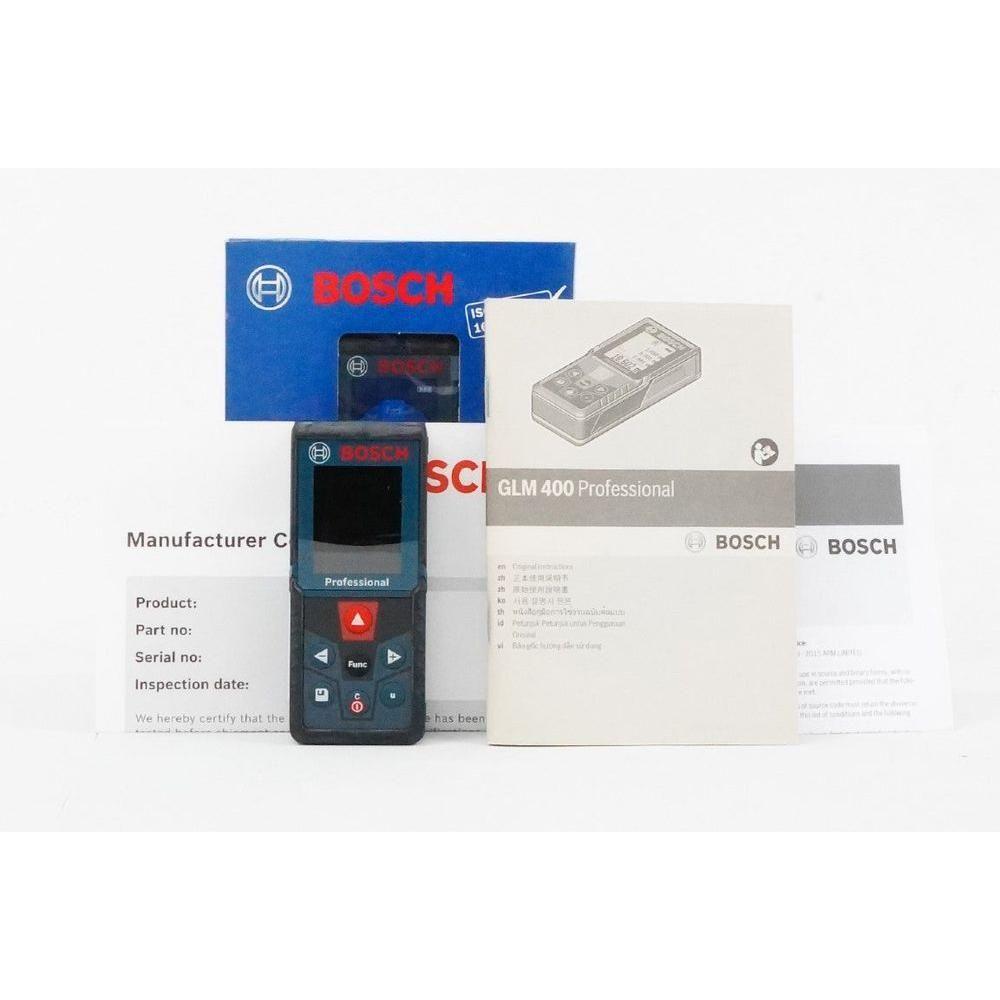 Bosch GLM 400 Laser Range Finder / Digital Distance Measurer (40 meters) | Bosch by KHM Megatools Corp. Bosch GLM 400 Laser Range Finder / Digital Distance Measurer (40 meters) | Bosch by KHM Megatools Corp.