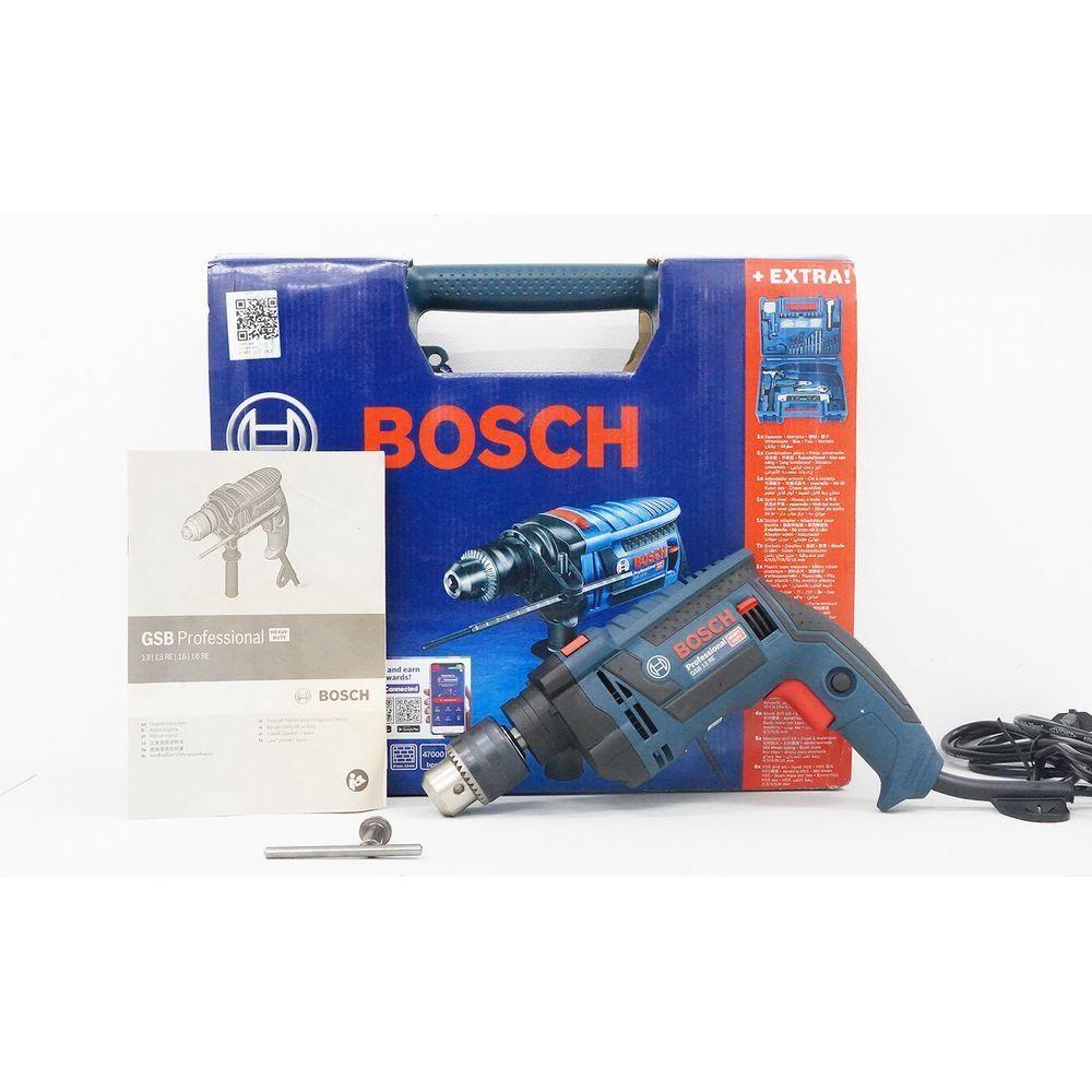 Bosch GSB 13 RE Impact Drill + Handtools with Accessories 1/2" (13mm) 650W | Bosch by KHM Megatools Corp. Bosch GSB 13 RE Impact Drill + Handtools with Accessories 1/2" (13mm) 650W | Bosch by KHM Megatools Corp.