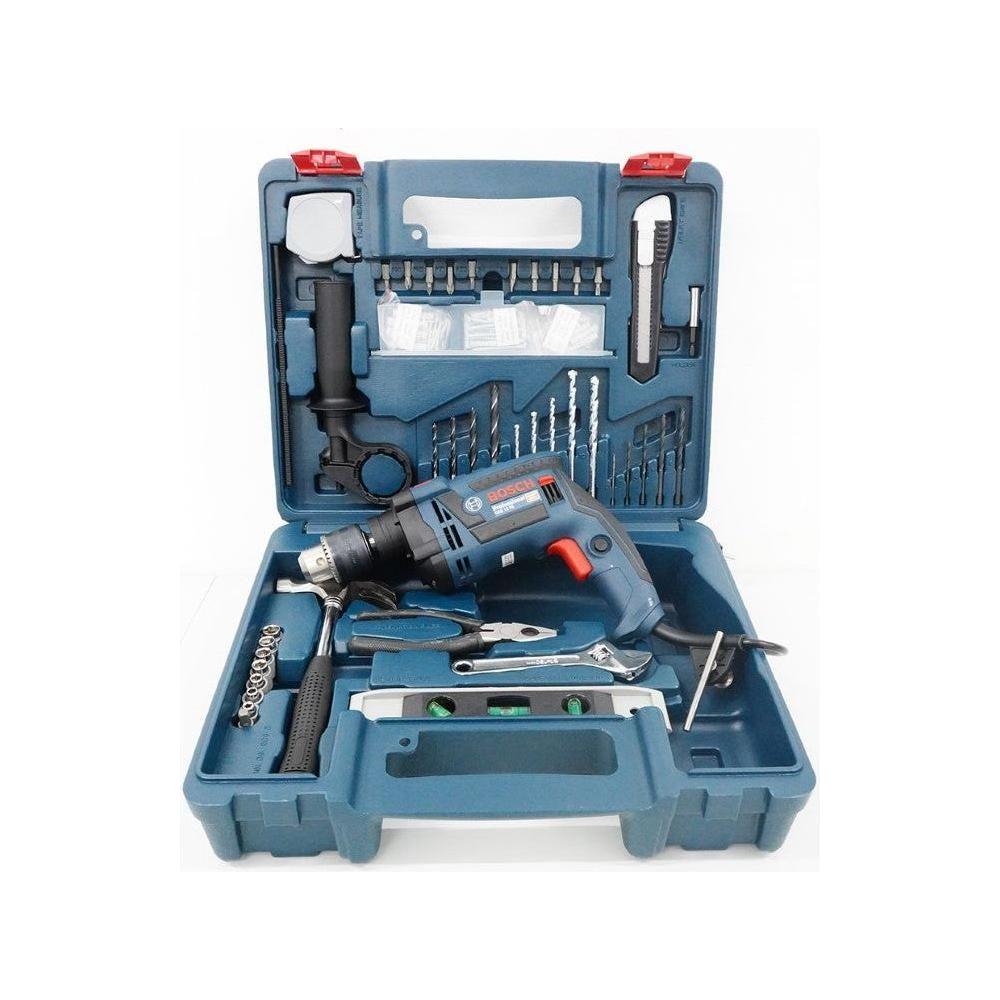 Bosch GSB 13 RE Impact Drill + Handtools with Accessories 1/2" (13mm) 650W | Bosch by KHM Megatools Corp. Bosch GSB 13 RE Impact Drill + Handtools with Accessories 1/2" (13mm) 650W | Bosch by KHM Megatools Corp.