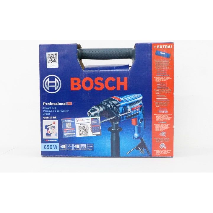 Bosch GSB 13 RE Impact Drill (WRAP) with 100 pcs Accessories 1/2" (13mm) 650W | Bosch by KHM Megatools Corp.