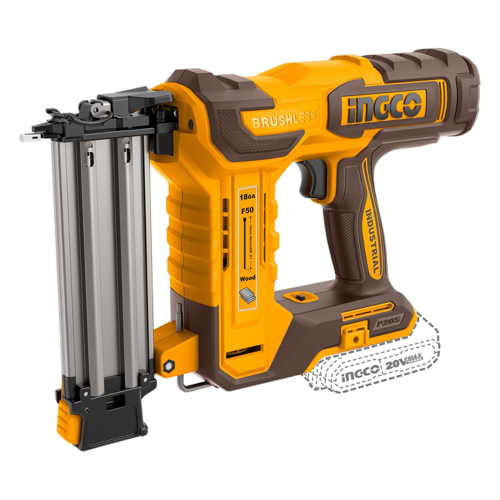 Ingco CBNLI5005 Cordless Brad Nailer 20V (Bare) | Ingco by KHM Megatools Corp.