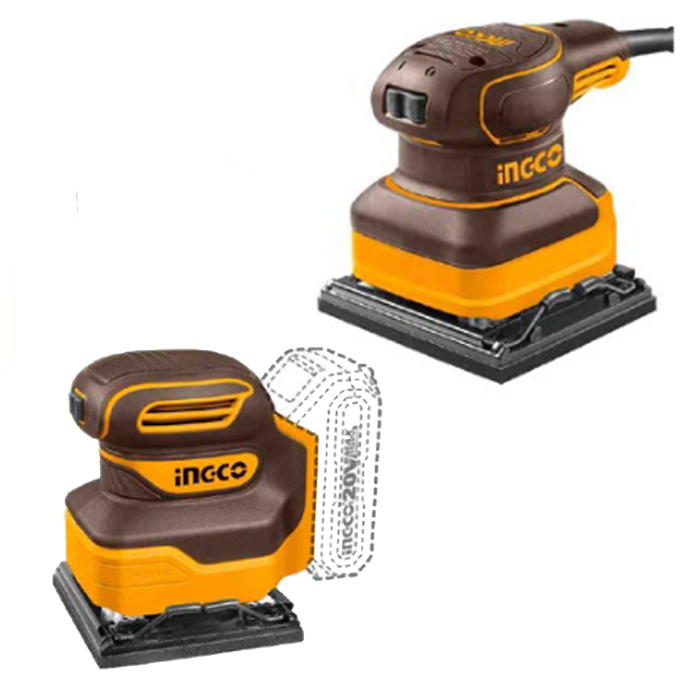 Ingco COSLI240582 Cordless & Corded Palm Sander Combo Kit 20V 2.0AH | Ingco by KHM Megatools Corp.