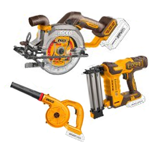 Ingco COSLI240683 Cordless Power Tools Combo Kit 3PCS 20V 2.0AH & 4.0AH | Ingco by KHM Megatools Corp.