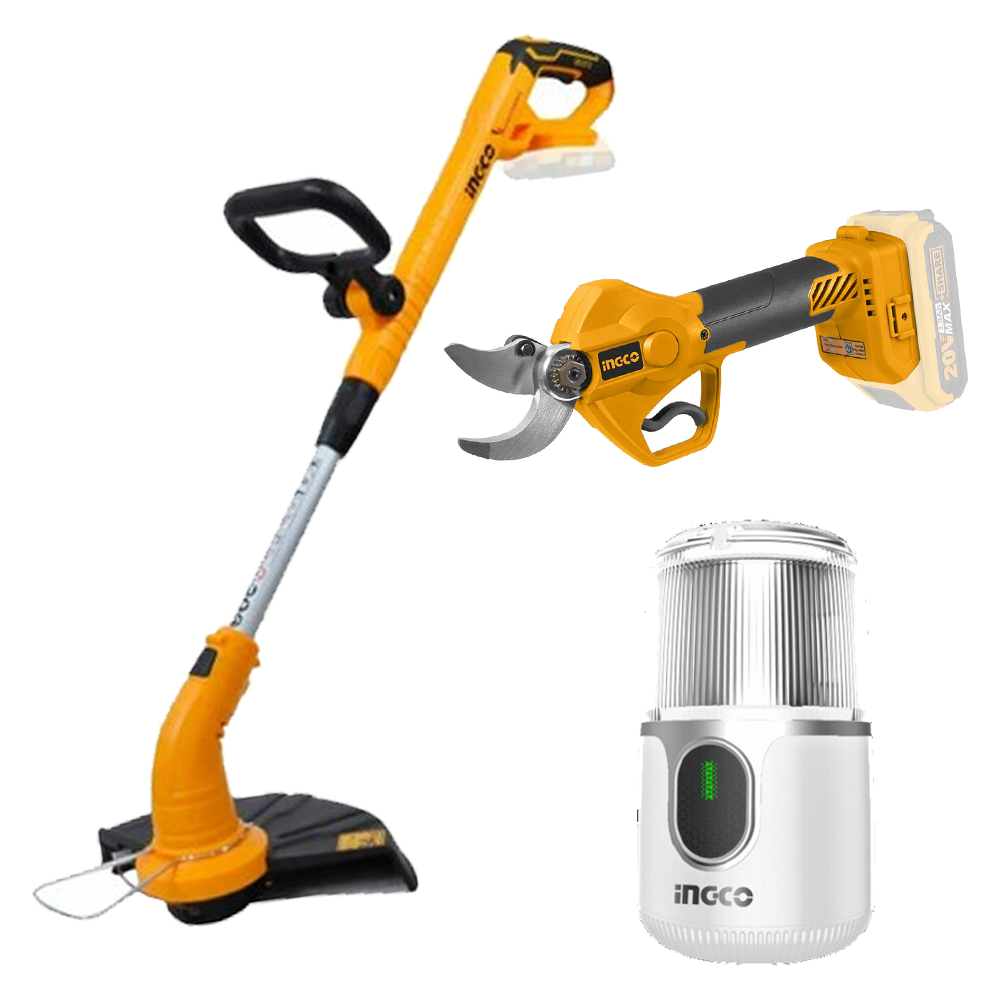 Ingco COSLI240688 Cordless Power Tools Combo Kit 3PCS 20V 2.0AH | Ingco by KHM Megatools Corp.