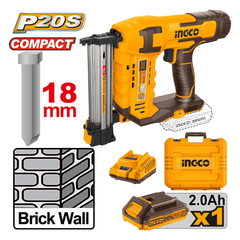 Ingco CSTLI3808 Cordless Li-Ion Concrete Brad Nailer 20V 2.0AH | Ingco by KHM Megatools Corp.