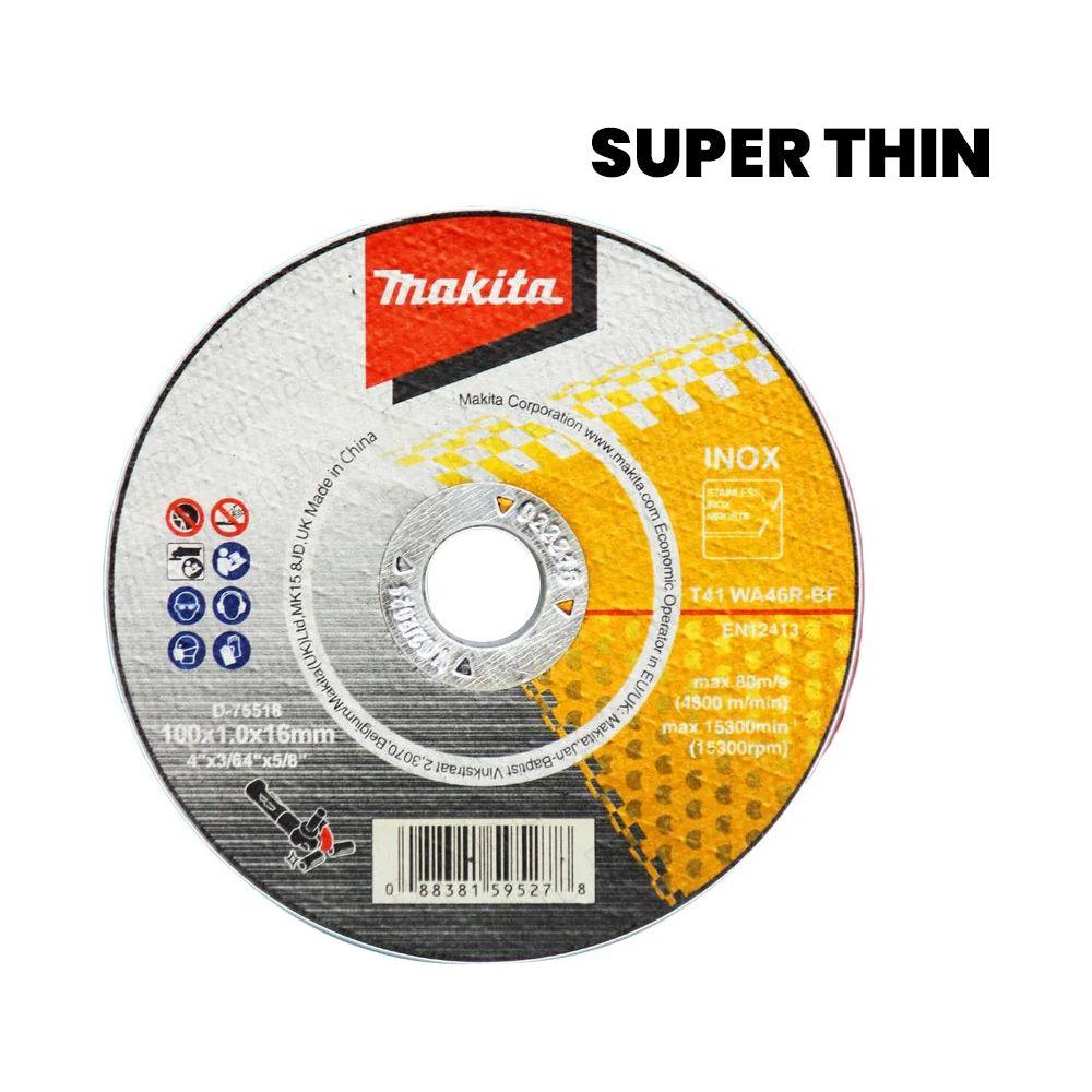 Makita D-75518 Stainless Cut Off Wheel 4" | Makita by KHM Megatools Corp.