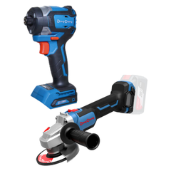 Dong Cheng DCKIT27EK Cordless BL Grinder and Impact Drill Combo Kit 20V 4.0AH | Dong Cheng by KHM Megatools Corp.