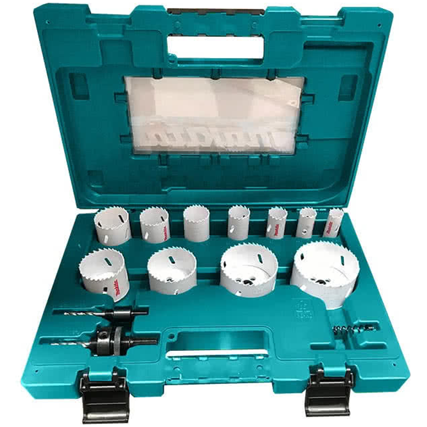 Makita D-63971 Bi-Metal Hole Saw Drill Bit Plumber Tool Set 14Pcs | Makita by KHM Megatools Corp. Makita D-63971 Bi-Metal Hole Saw Drill Bit Plumber Tool Set 14Pcs | Makita by KHM Megatools Corp.
