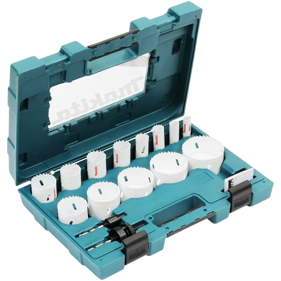 Makita  D-63993 Bi-Metal Hole Saw Drill Bit General Use Tool Set 16Pcs | Makita by KHM Megatools Corp. Makita  D-63993 Bi-Metal Hole Saw Drill Bit General Use Tool Set 16Pcs | Makita by KHM Megatools Corp.