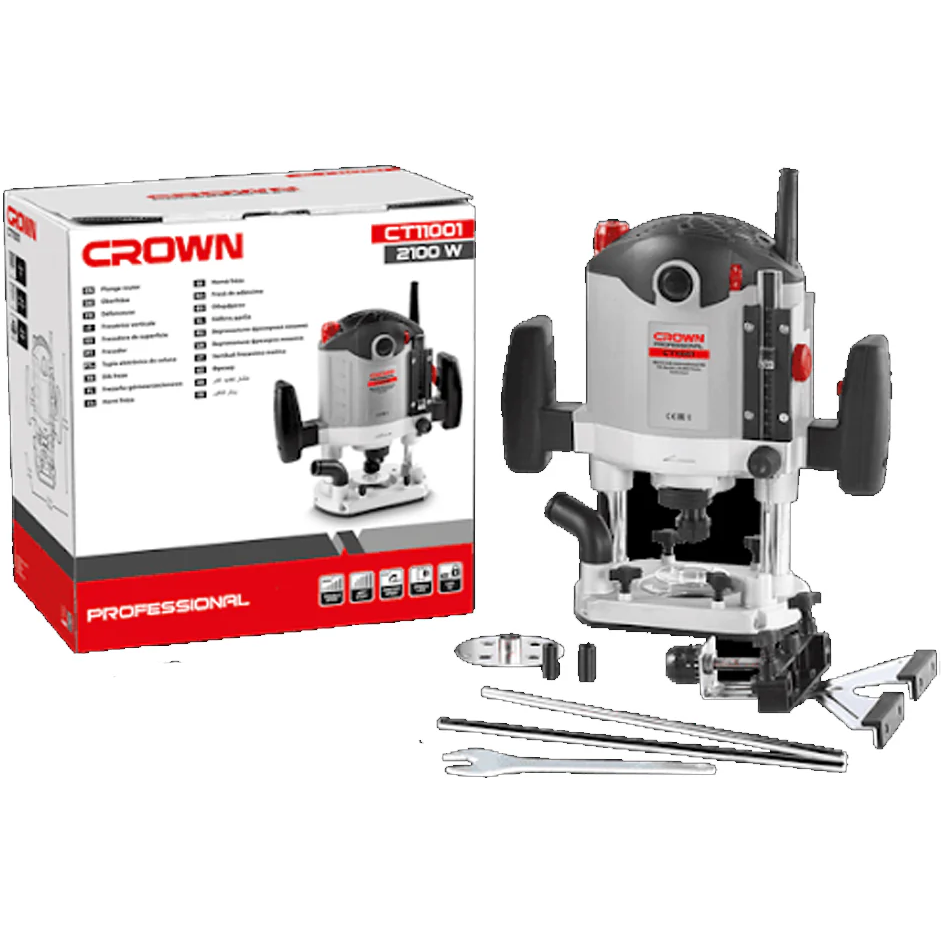 Crown CT11001 Plunge Router 2100W | Crown by KHM Megatools Corp. Crown CT11001 Plunge Router 2100W | Crown by KHM Megatools Corp.