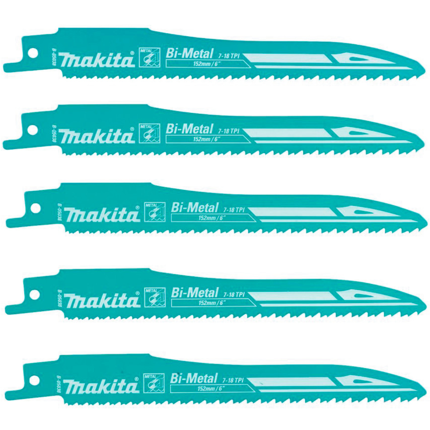 Makita B-05038 Super Express Reciprocating Saw Blade for Metal 152mm 7-18TPI | Makita by KHM Megatools Corp.