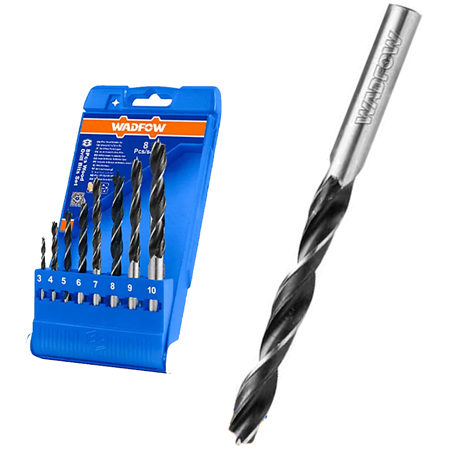 Wadfow WSJ6B08 Wood Drill Bit Set 8Pcs | Wadfow by KHM Megatools Corp. Wadfow WSJ6B08 Wood Drill Bit Set 8Pcs | Wadfow by KHM Megatools Corp.