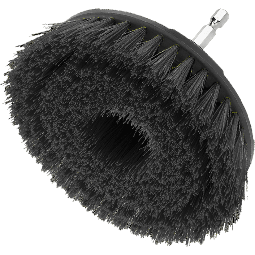 Wadfow WNY3440 Hard Bristle Brush 4" with 1/4" Shank | Wadfow by KHM Megatools Corp.