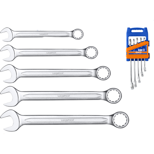 Wadfow WSP1215 10-19MM Combination Spanner 5Pcs Set | Wadfow by KHM Megatools Corp.