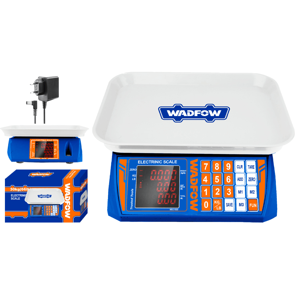 Wadfow WEC1520 Electronic Scale 30KG - KHM Megatools Corp. Wadfow WEC1520 Electronic Scale 30KG - KHM Megatools Corp.