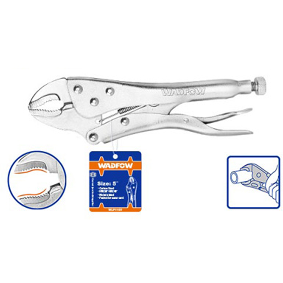 Wadfow WLP1105 Curved Jaw Locking Pliers 5" | Wadfow by KHM Megatools Corp.