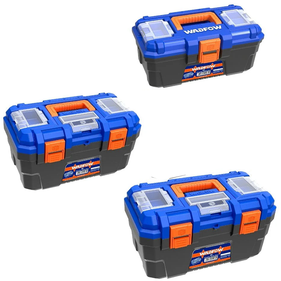 TOTAL 3 Pcs Plastic Tool Boxes Set (TPBXK0031)