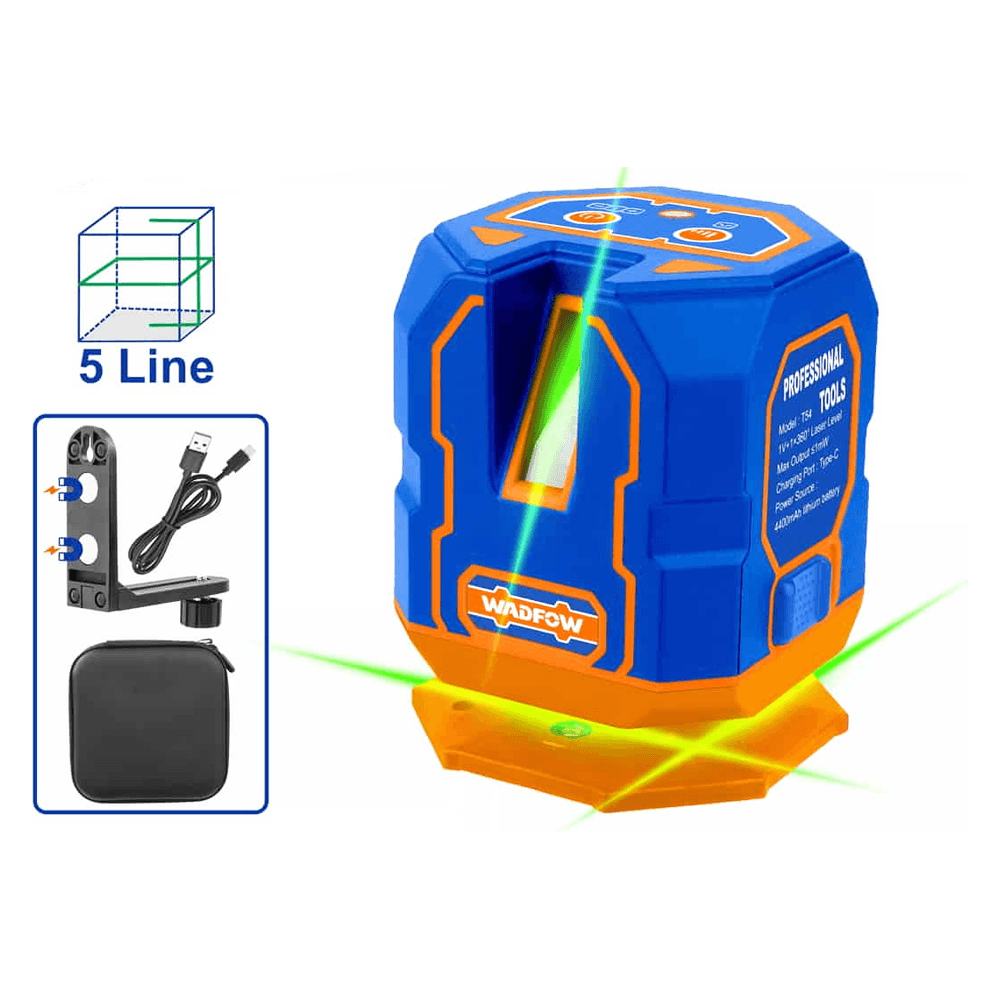Wadfow WLE1M05 Self-Leveling Line Laser (Green Laser) - KHM Megatools Corp. Wadfow WLE1M05 Self-Leveling Line Laser (Green Laser) - KHM Megatools Corp.