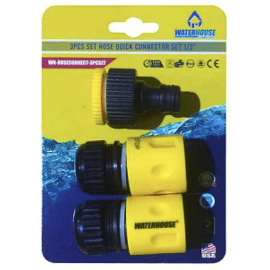 Waterhouse WH-HOSECONNECT-3PCSET Hose Connector 3Pcs Set 1/2" | KHM ...