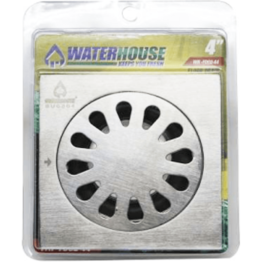 Waterhouse WH-FD02-44 Floor Drain Stainless 4"x4" - KHM Megatools Corp. Waterhouse WH-FD02-44 Floor Drain Stainless 4"x4" - KHM Megatools Corp.