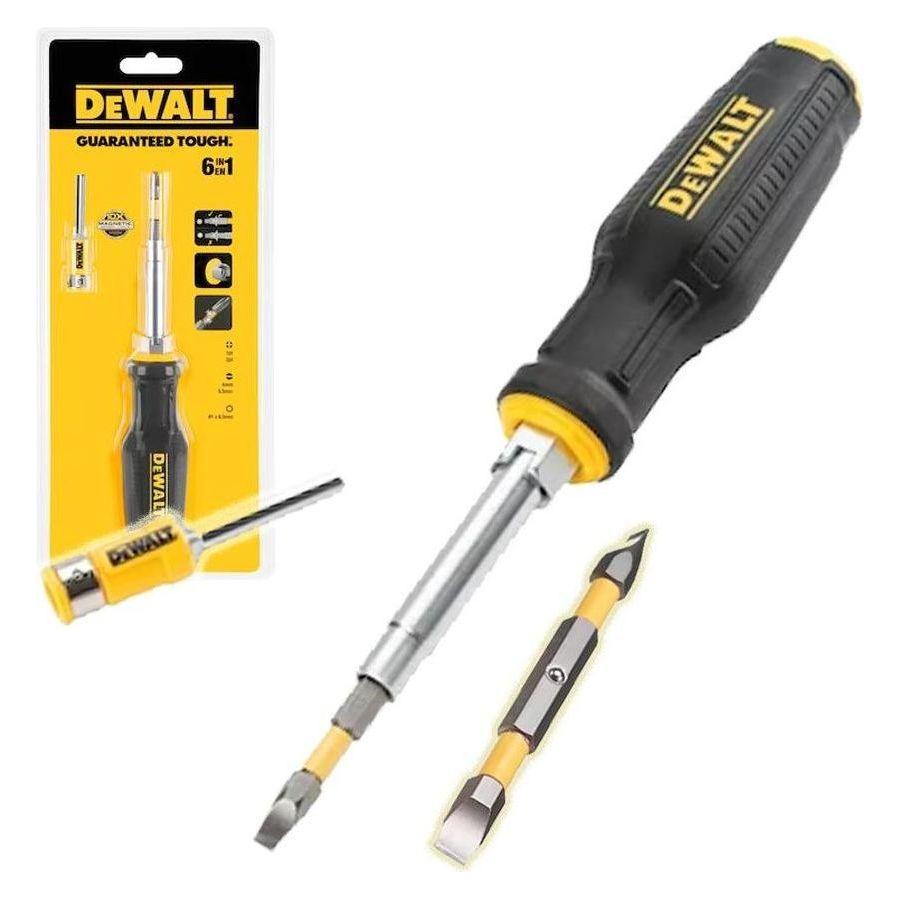 Dewalt DWHT0‐66569 Full Fit 6-way Multi-bit Screwdriver - KHM Megatools Corp. Dewalt DWHT0‐66569 Full Fit 6-way Multi-bit Screwdriver - KHM Megatools Corp.