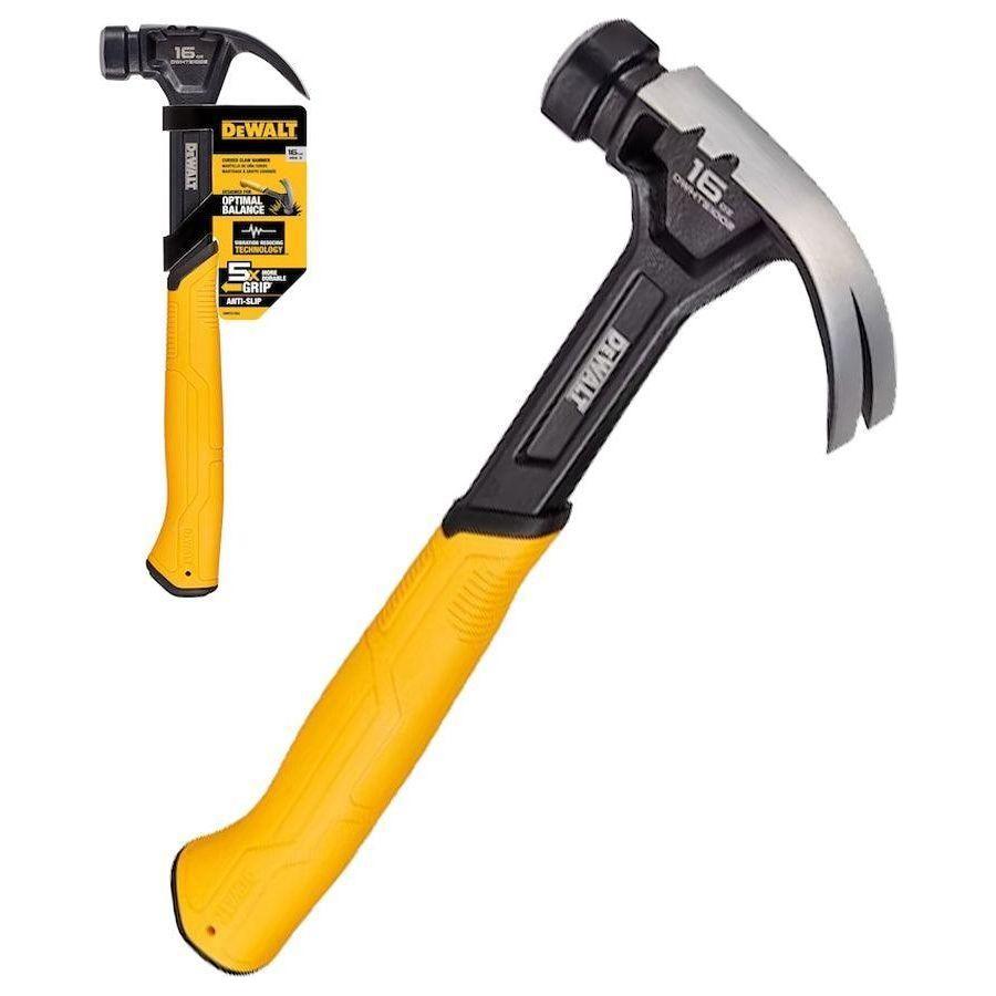 Dewalt DWHT51002 Curved Claw Steel Hammer 16oz