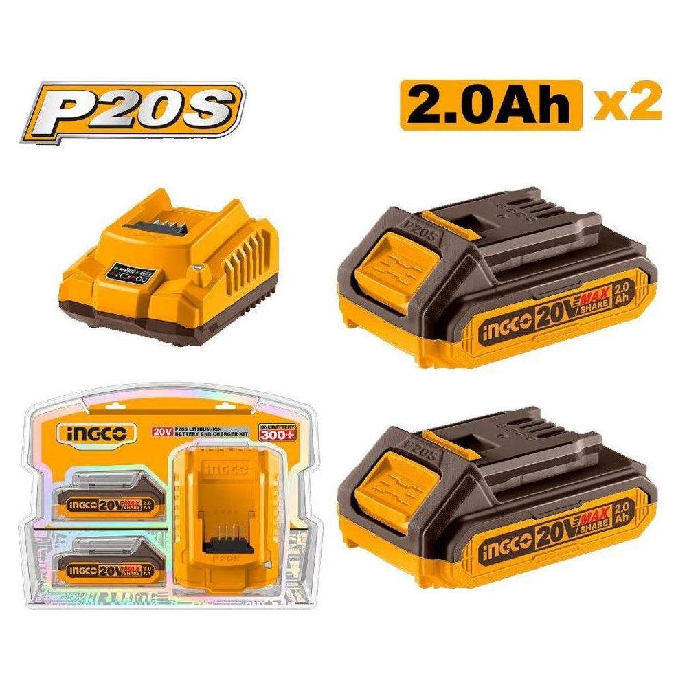 Ingco FBCPK1222 P20S Li-Ion Battery And Charger Kit - KHM Megatools Corp. Ingco FBCPK1222 P20S Li-Ion Battery And Charger Kit - KHM Megatools Corp.