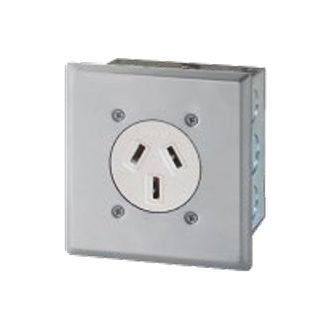 Royu WH941/SL Flush Mount Range Outlet with Stainless Plate & Box 30A (Classic) | Royu by KHM Megatools Corp.