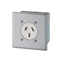 Royu WH941/SL Flush Mount Range Outlet with Stainless Plate & Box 30A (Classic) | Royu by KHM Megatools Corp.