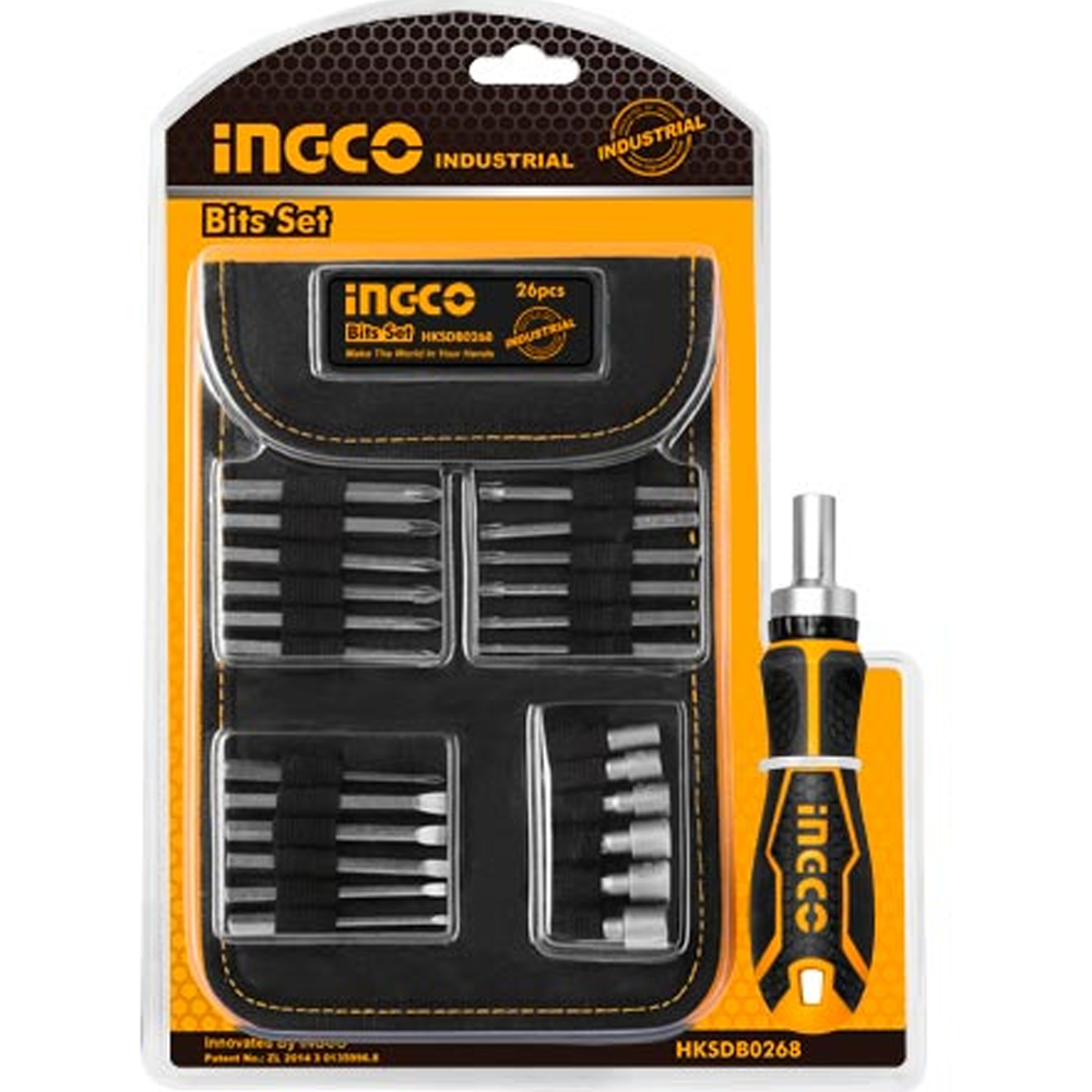 Ingco HKSDB0268 Screwdriver Bit Set 26Pcs | Ingco by KHM Megatools Corp.