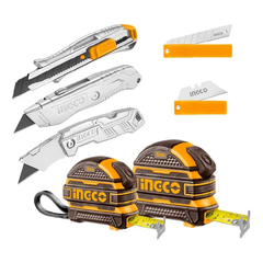 Ingco HMK23036 Measuring Tape & Knife Set | Ingco by KHM Megatools Corp.