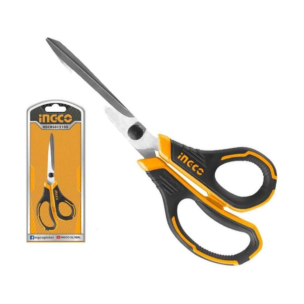 Ingco HSCRS812108 Rubber Grip Long-Blade Scissors - KHM Megatools Corp. Ingco HSCRS812108 Rubber Grip Long-Blade Scissors - KHM Megatools Corp.