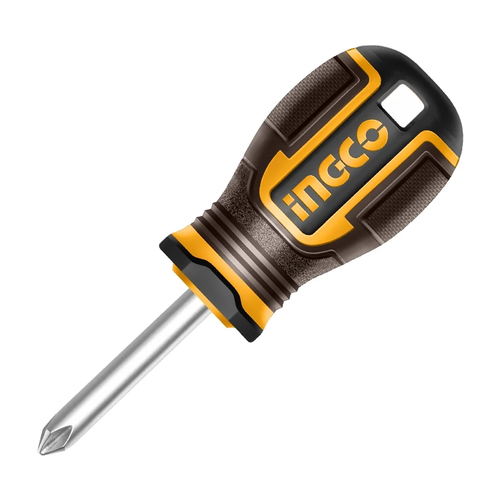 Ingco HSDPH2038 Stubby Philips Screwdriver (Magnetic) PH2 | Ingco by KHM Megatools Corp.